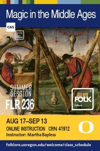 Folklore 236: Magic in the Middle Ages flier